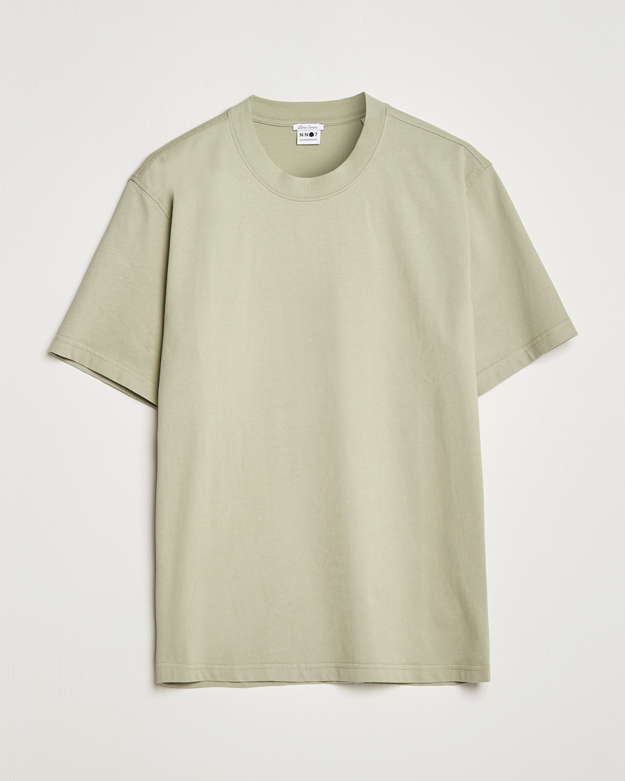 Hombres | Camisetas | NN07 | Adam Pima Crew Neck T-Shirt Pale Green
