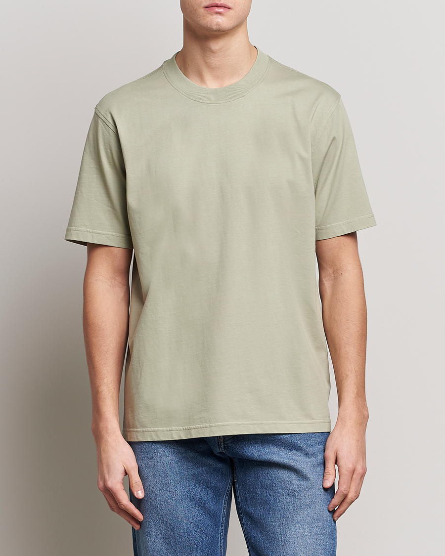 Hombres | Camisetas | NN07 | Adam Pima Crew Neck T-Shirt Pale Green