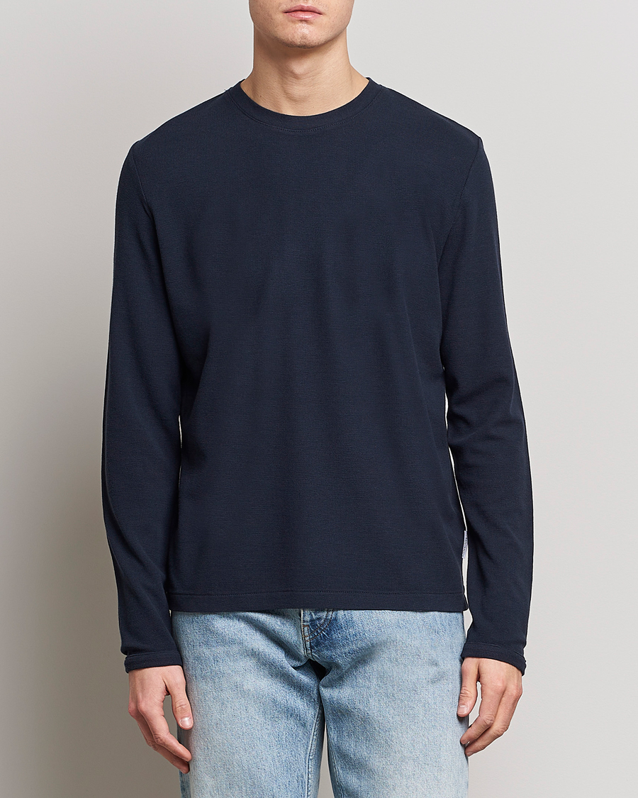 Hombres | Departamentos | NN07 | Clive Knitted Sweater Navy Blue