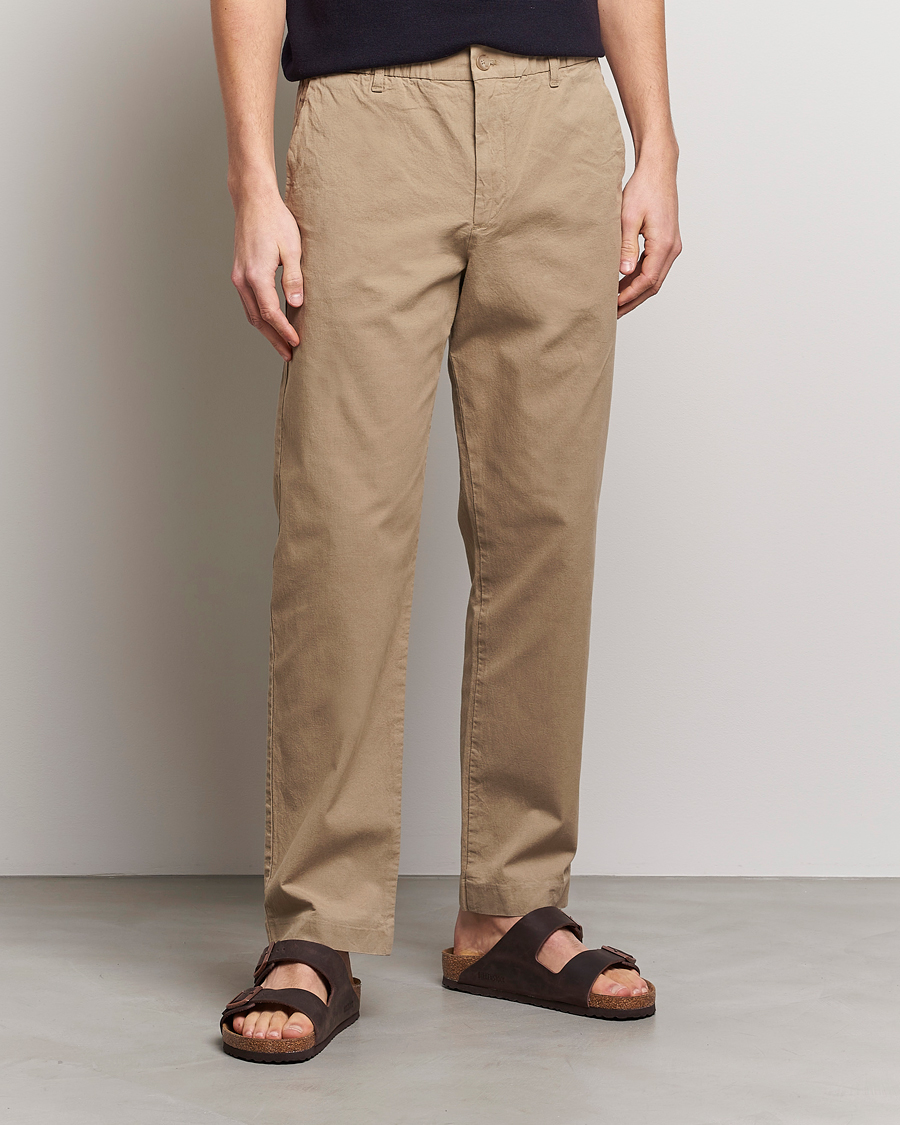 Hombres | Pantalones | NN07 | Theodore Comfort Pants Greige