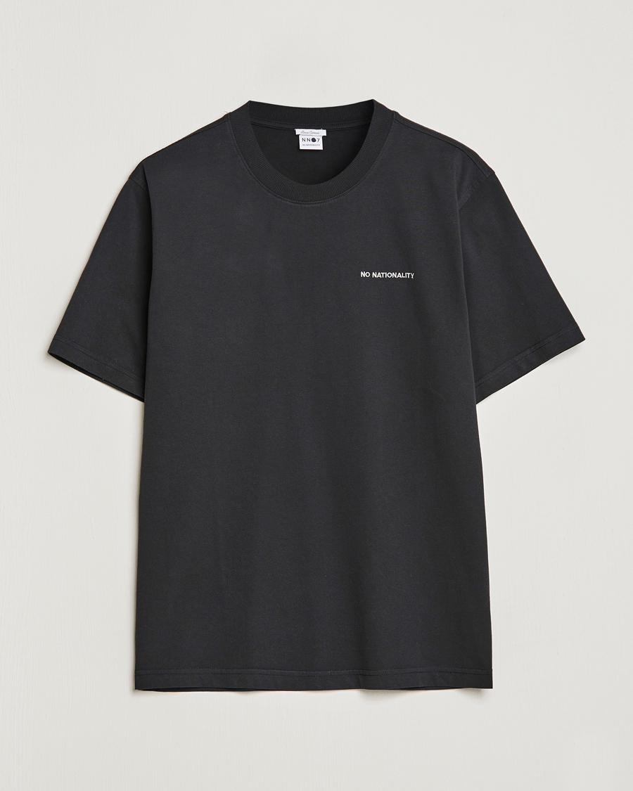 Hombres | Camisetas | NN07 | Adam Logo Crew Neck T-Shirt Black