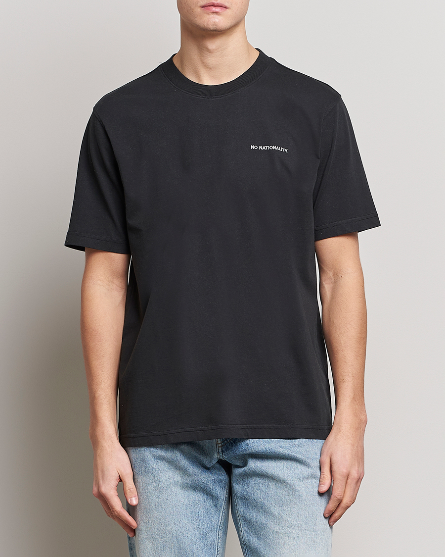 Hombres | Camisetas | NN07 | Adam Logo Crew Neck T-Shirt Black