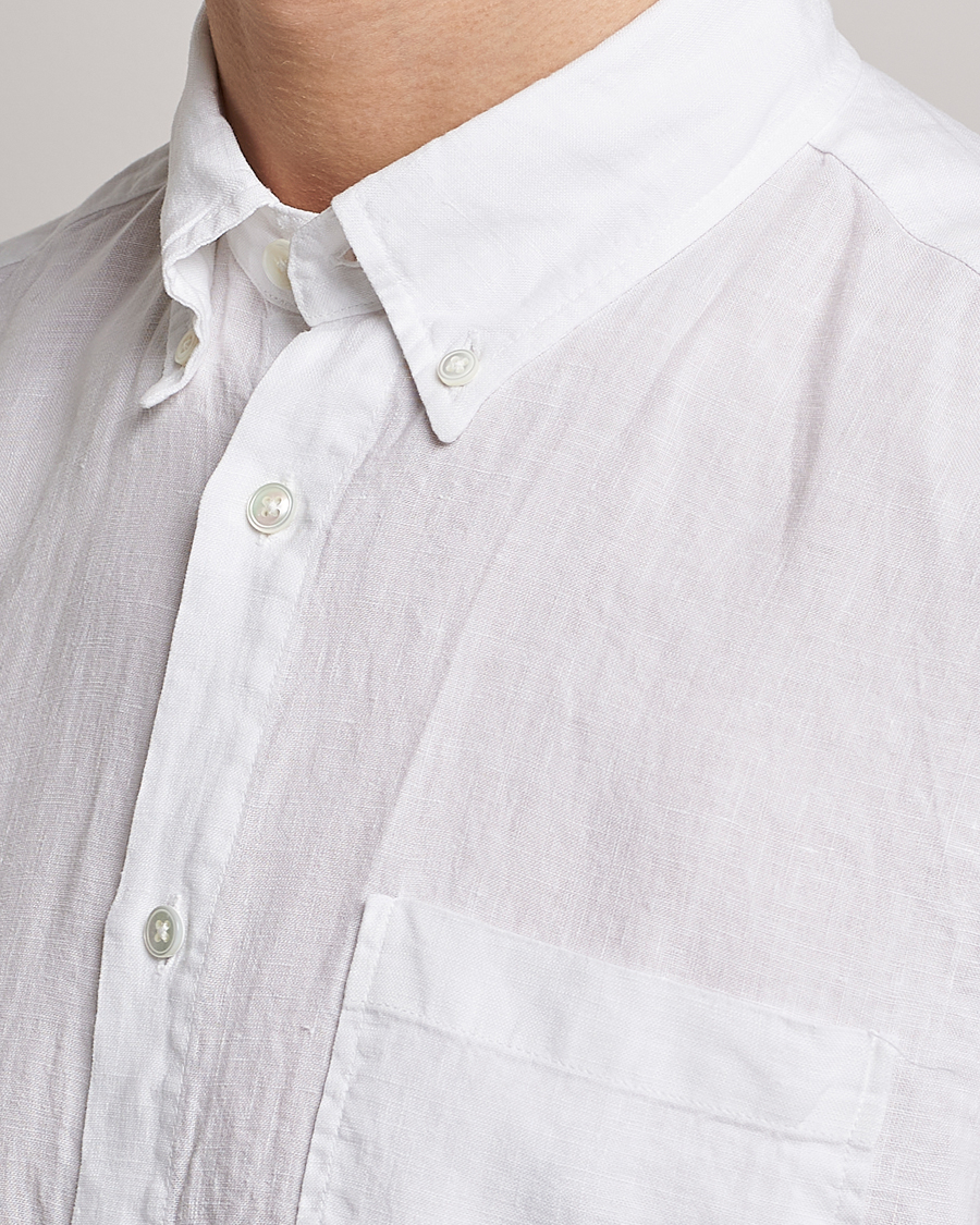 Hombres | Camisas | NN07 | Arne Linen Shirt White