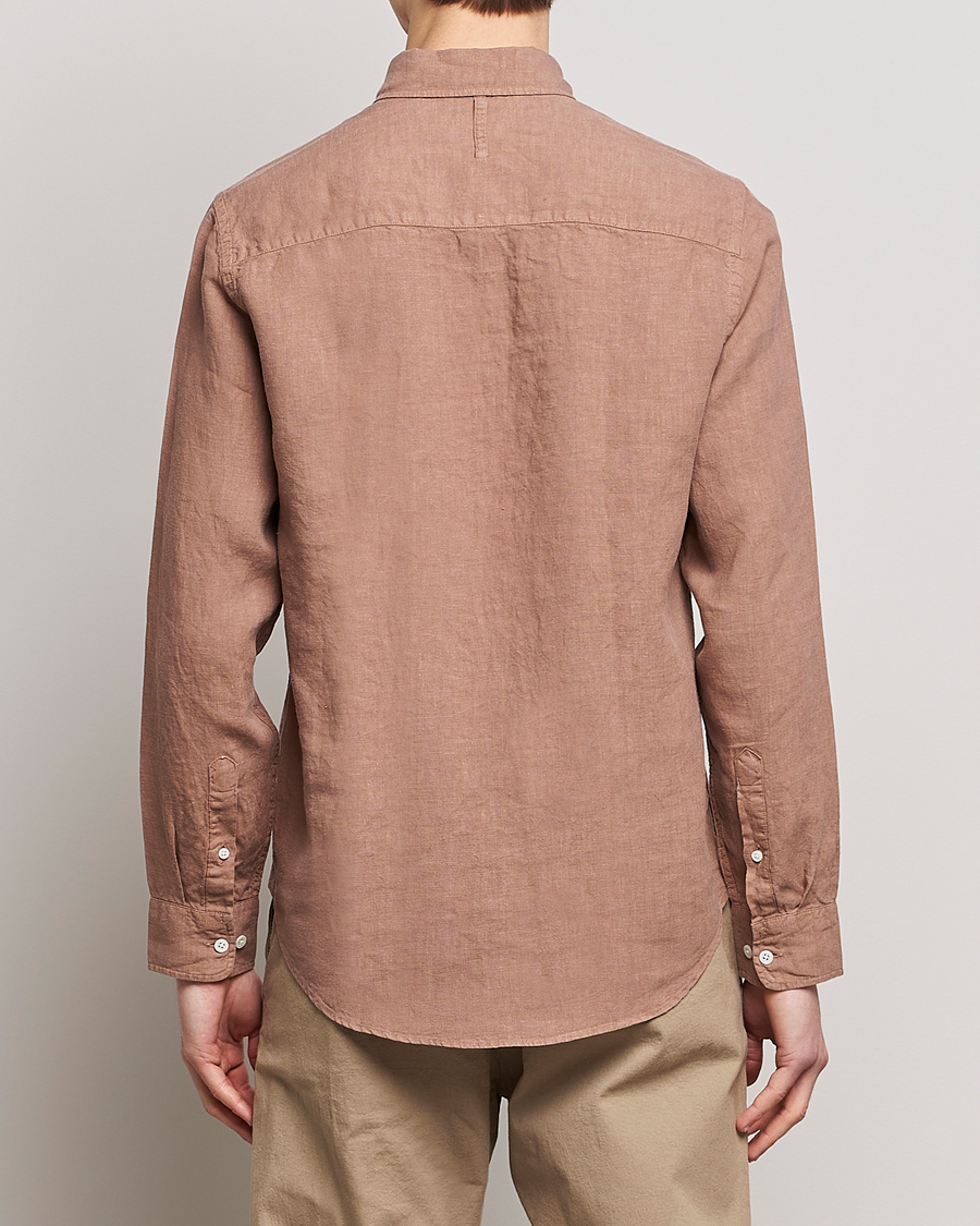 Hombres | Camisas | NN07 | Arne Linen Shirt Nougat