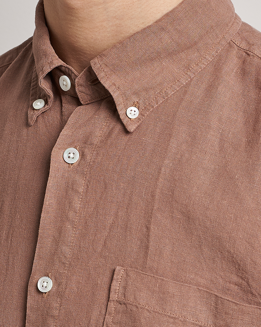 Hombres | Camisas | NN07 | Arne Linen Shirt Nougat