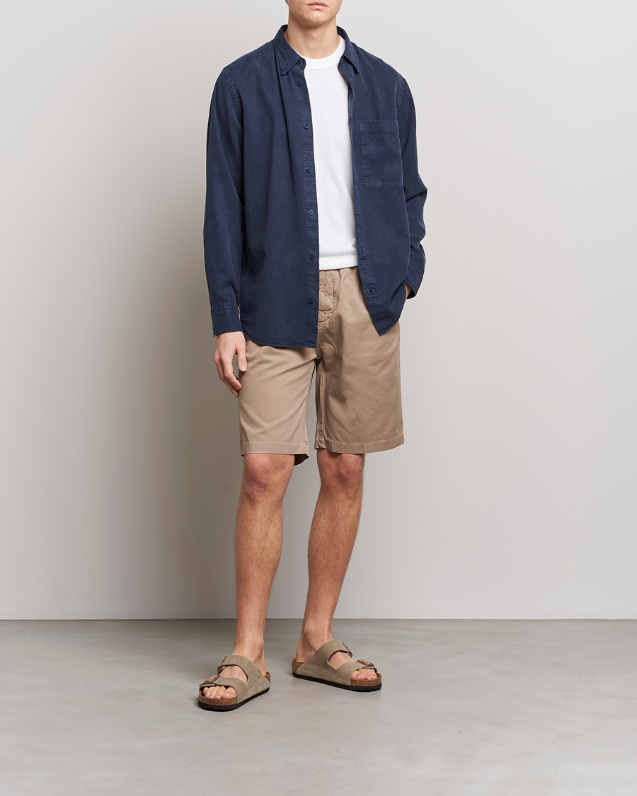 Hombres | Camisas | NN07 | Cohen Tencel Shirt Sargasso Sea