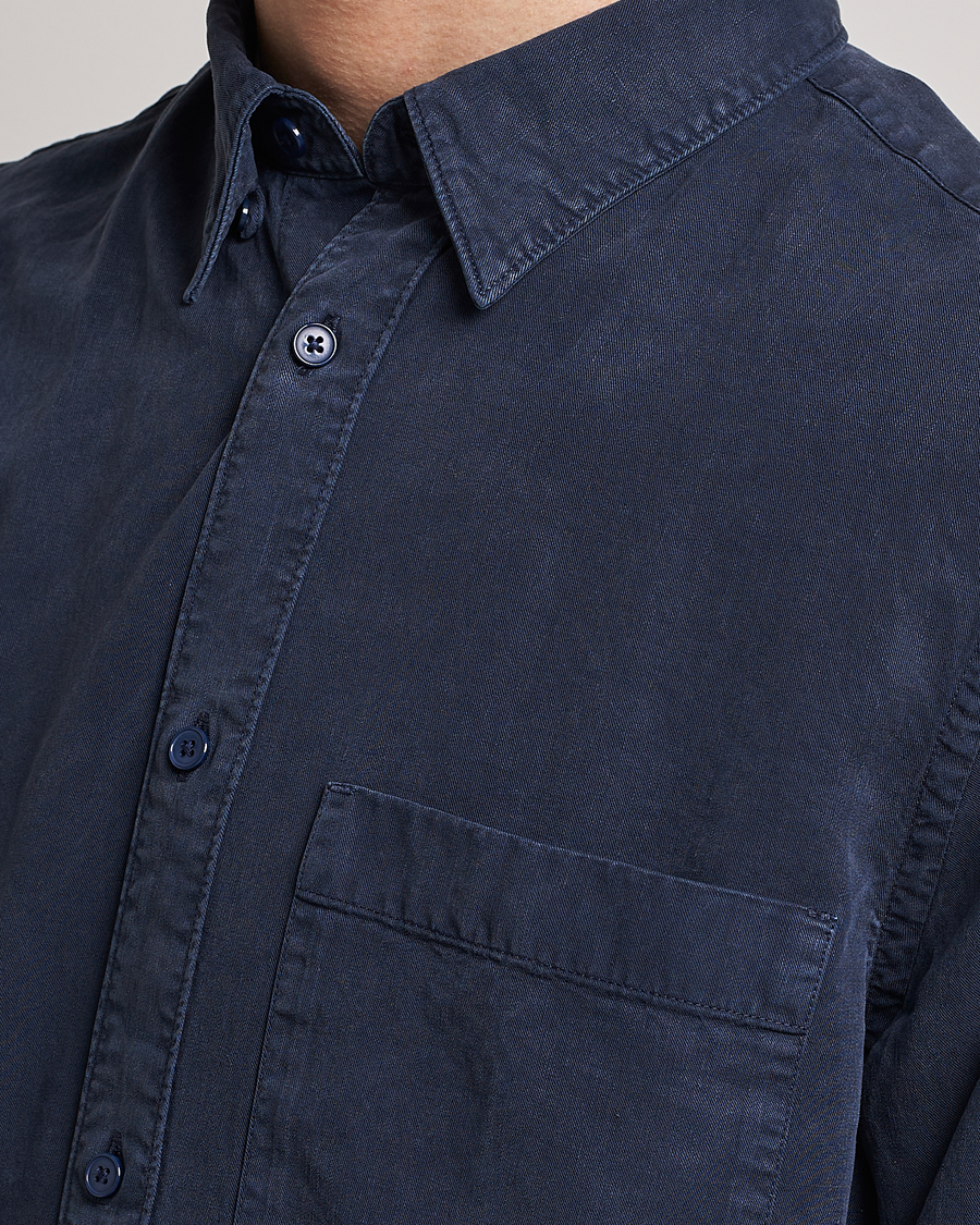 Hombres | Camisas | NN07 | Cohen Tencel Shirt Sargasso Sea