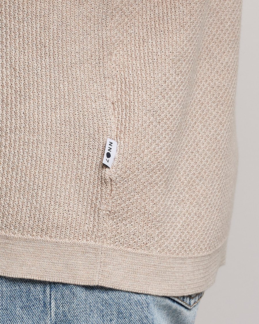 Hombres | Polos | NN07 | Hansie Structured Zip Polo Cream