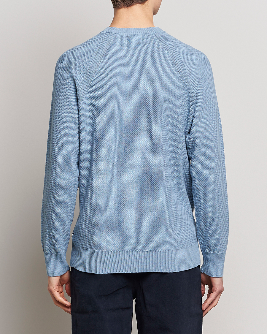 Hombres | Jerséis y prendas de punto | NN07 | Brandon Cotton Knitted Sweater Ashley Blue