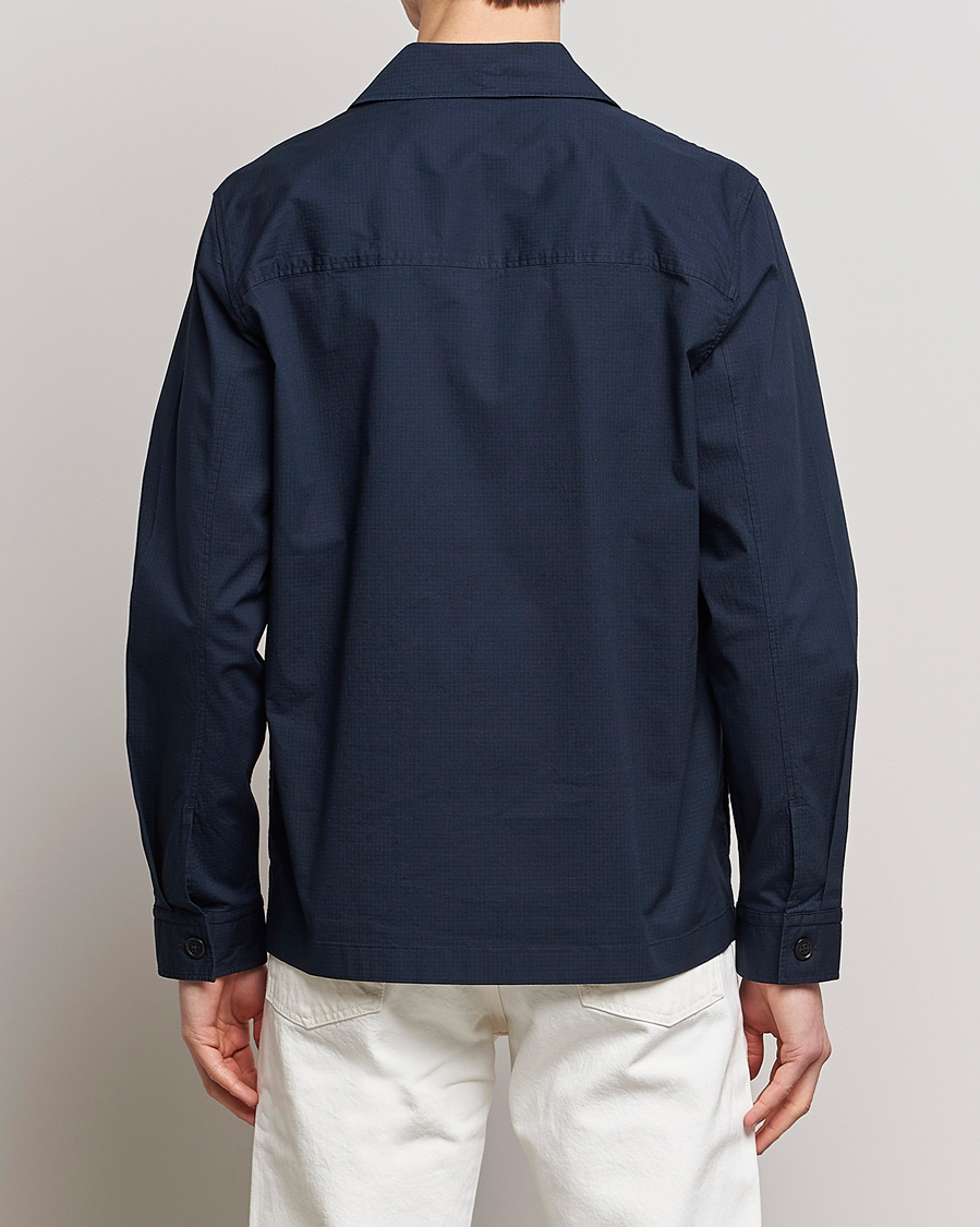 Hombres | Camisas | NN07 | Wilas Ripstop Overshirt Navy Blue