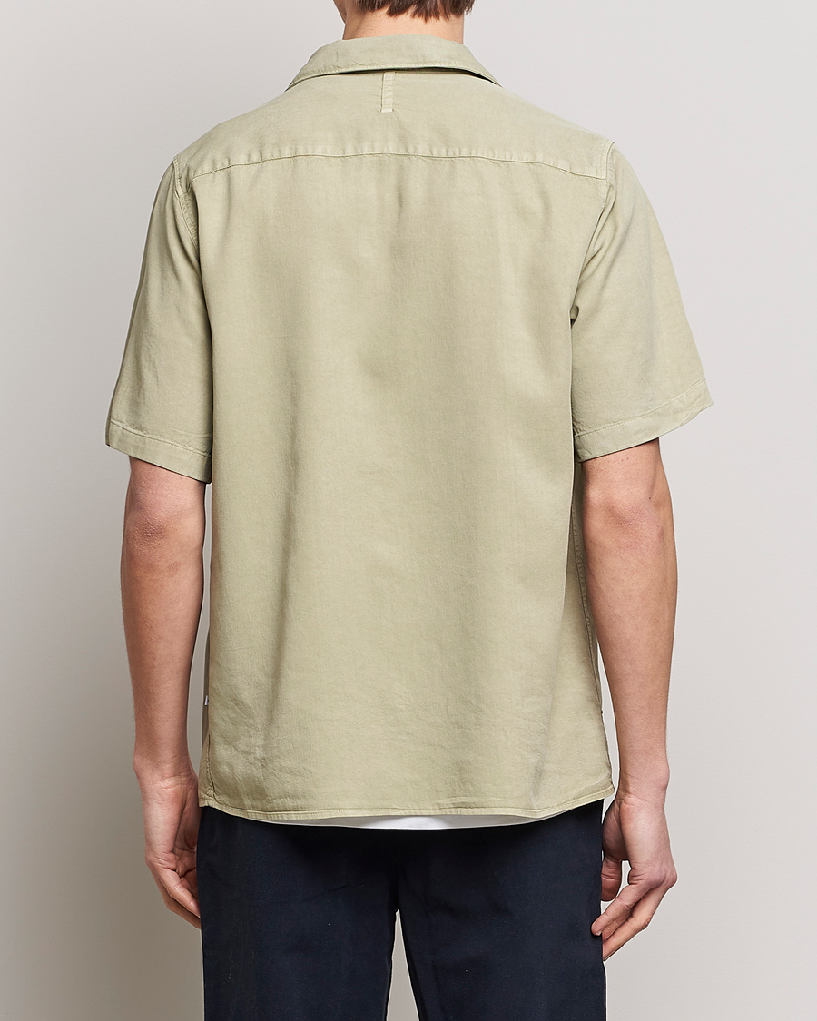 Hombres | Camisas | NN07 | Julio Tencel Resort Collar Shirt Pale Green