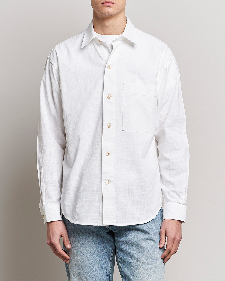 Hombres | Camisas | NN07 | Adwin Cotton Pocket Shirt Off White