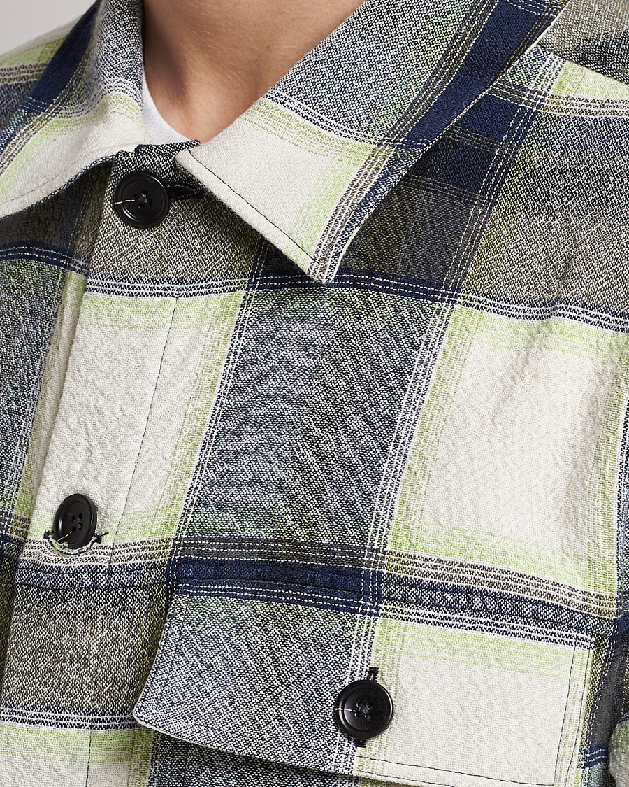 Hombres | Camisas | NN07 | Wilas Checked Pocket Overshirt Blue