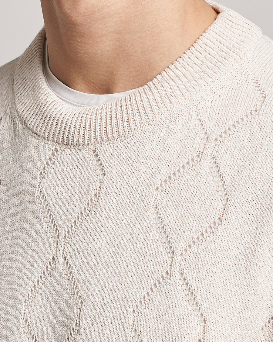 Hombres | Jerséis y prendas de punto | NN07 | Crew Neck Vest Ecru