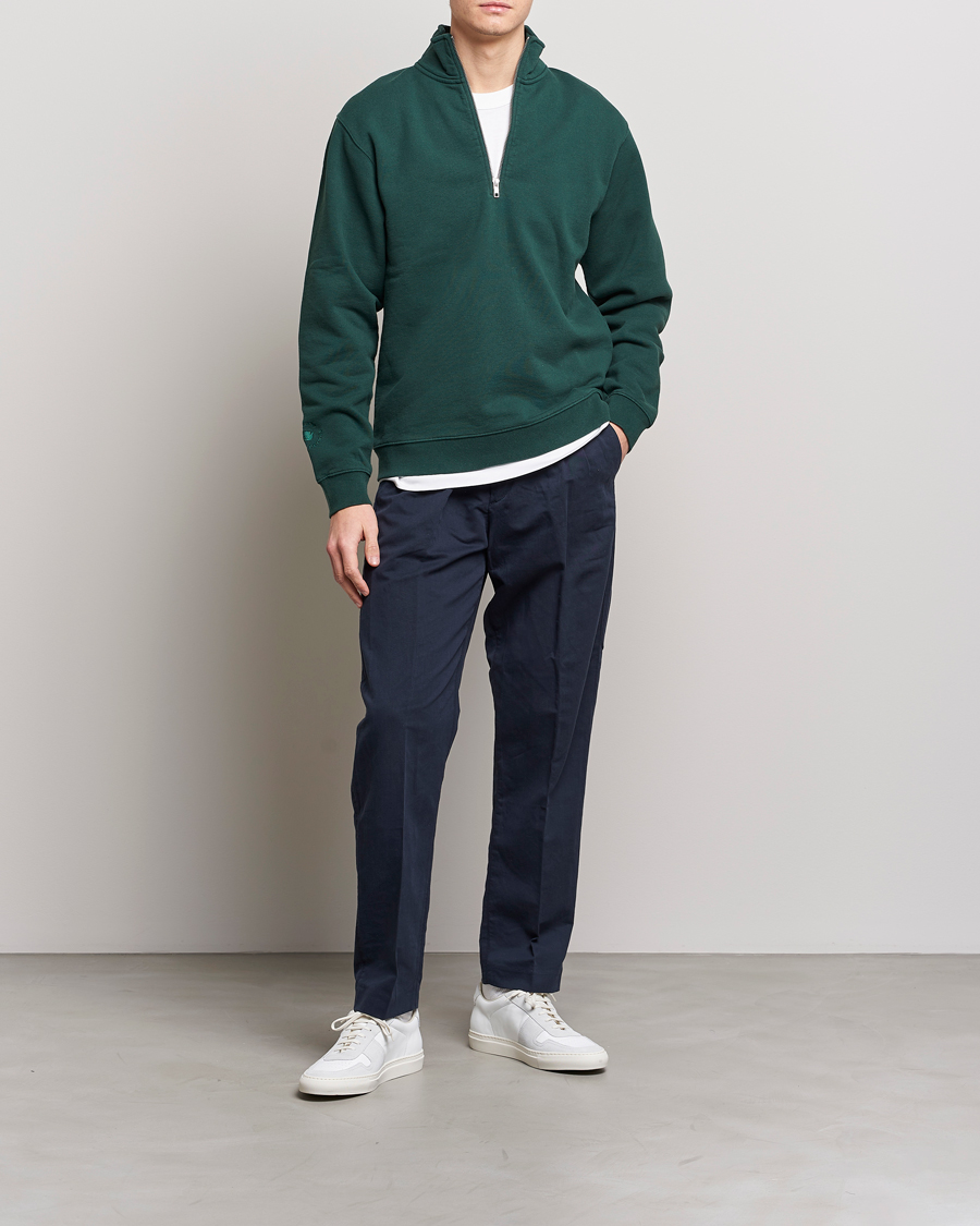 Hombres | Pantalones | NN07 | Fritz Pleated Trousers Navy Blue