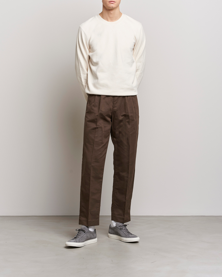 Hombres | Pantalones | NN07 | Fritz Pleated Trousers Brown