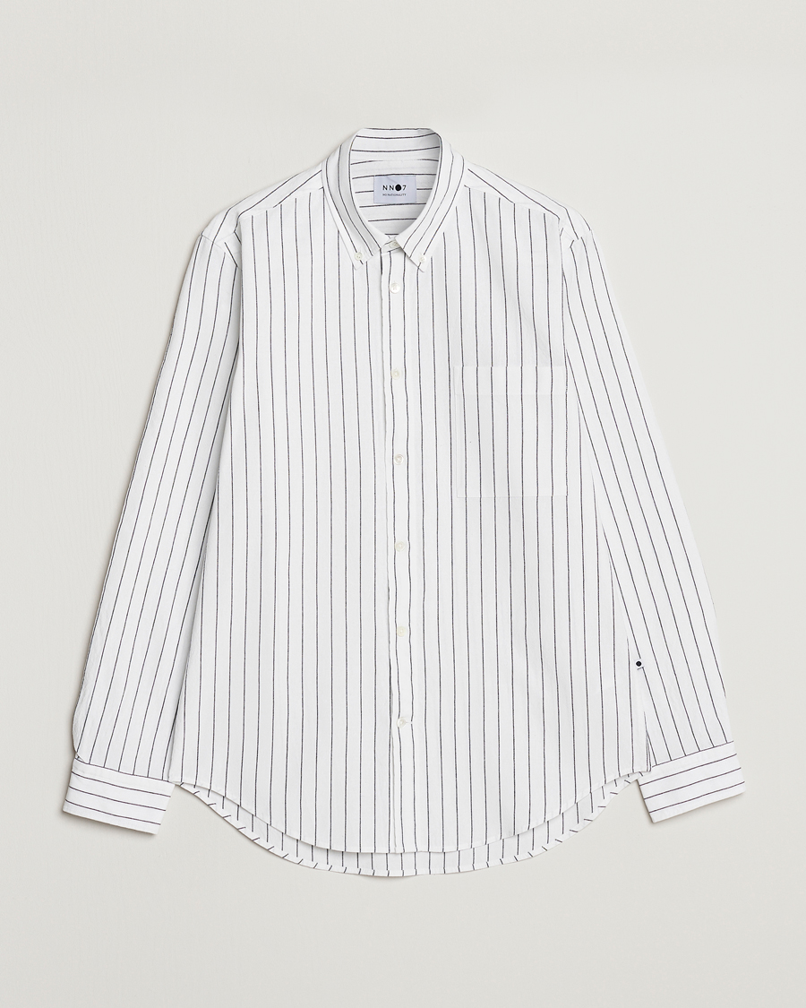 Hombres | Camisas | NN07 | Arne Creppe Striped Shirt Black/White