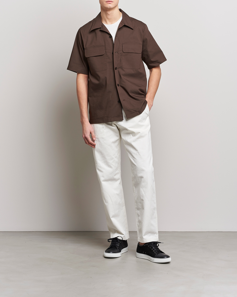 Hombres | Camisas | NN07 | Daniel Pocket Resort Collar Shirt Brown