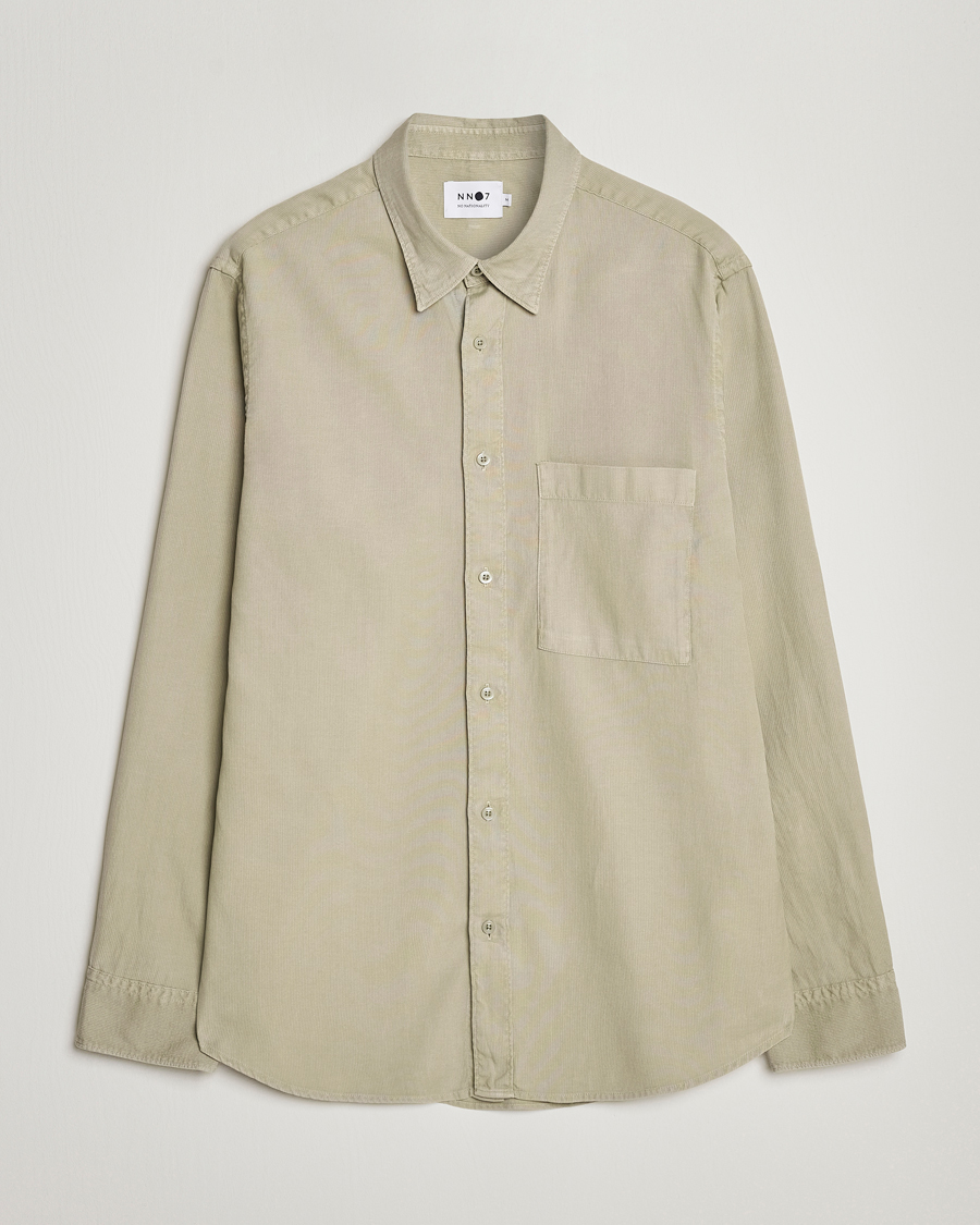 Hombres | Camisas | NN07 | Cohen Summer Cord Shirt Pale Green