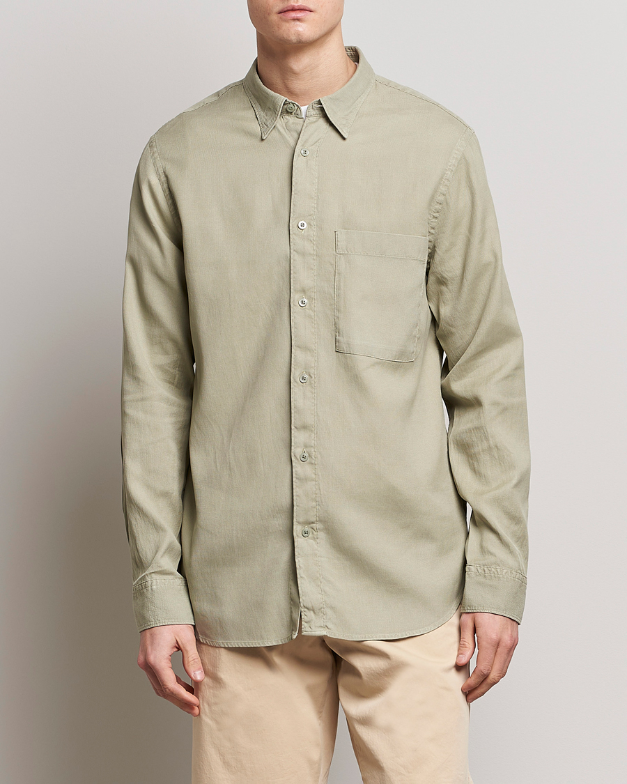 Hombres | Camisas | NN07 | Cohen Summer Cord Shirt Pale Green