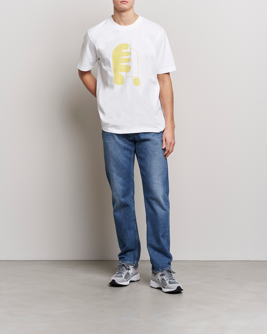 Hombres | Camisetas | NN07 | Adam Printed Crew Neck T-Shirt White