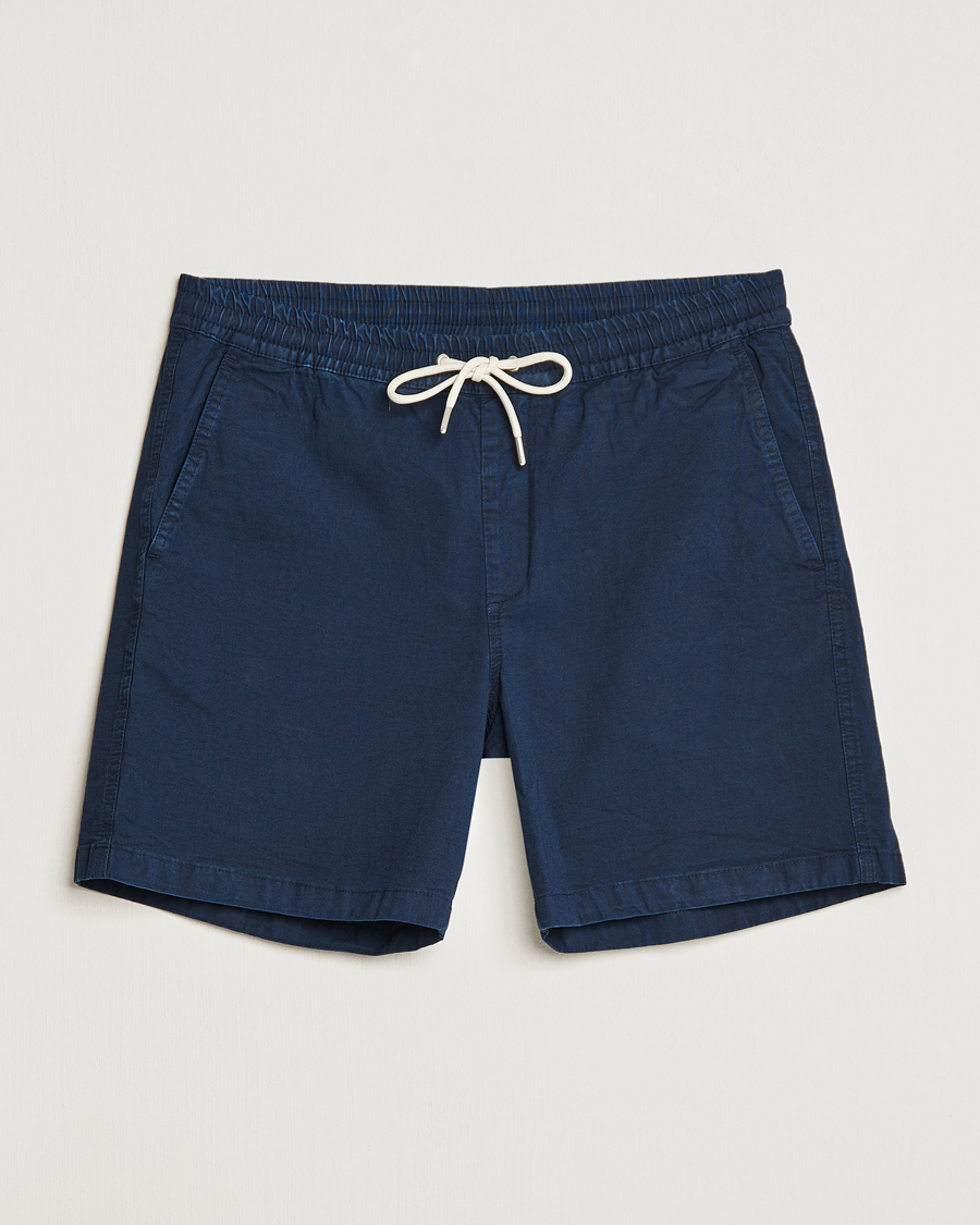 Hombres | Pantalones cortos | NN07 | Gregor Tencel Drawstring Shorts Navy Blue