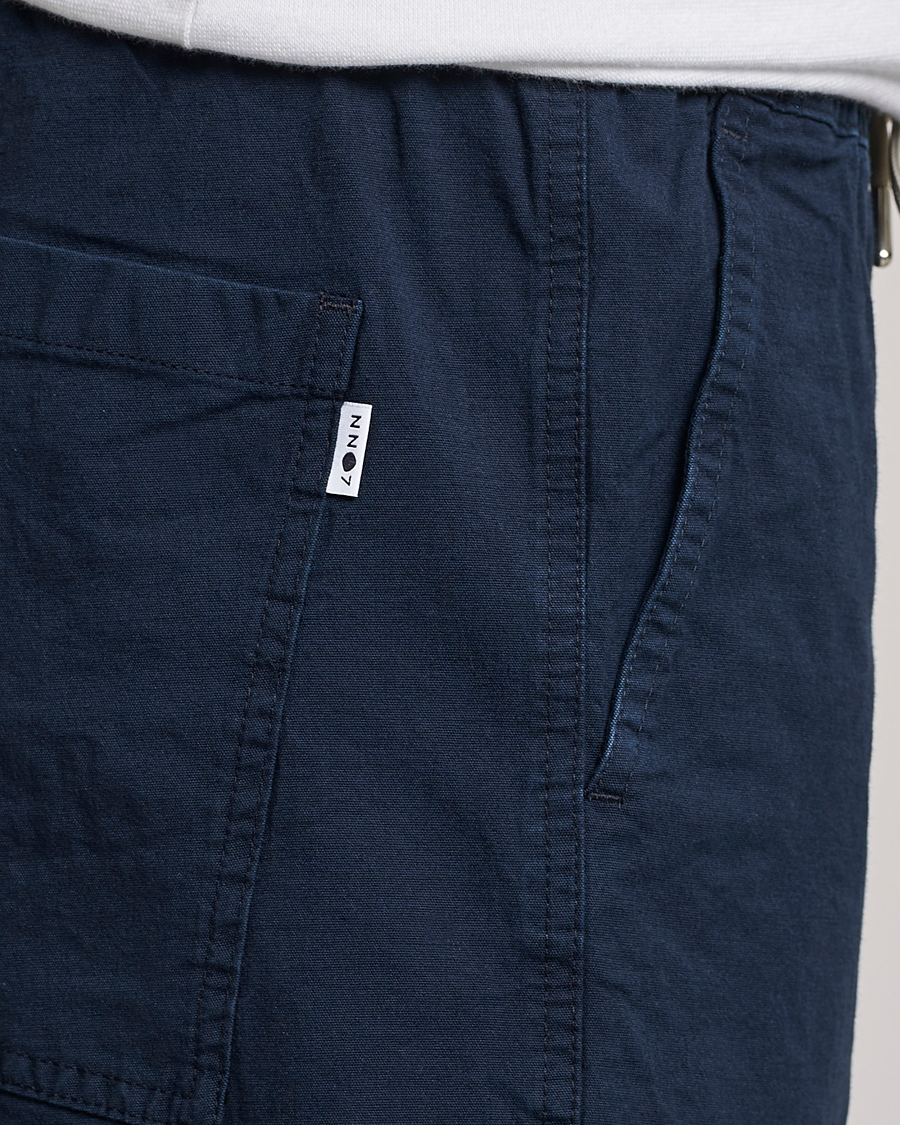 Hombres | Pantalones cortos | NN07 | Gregor Tencel Drawstring Shorts Navy Blue