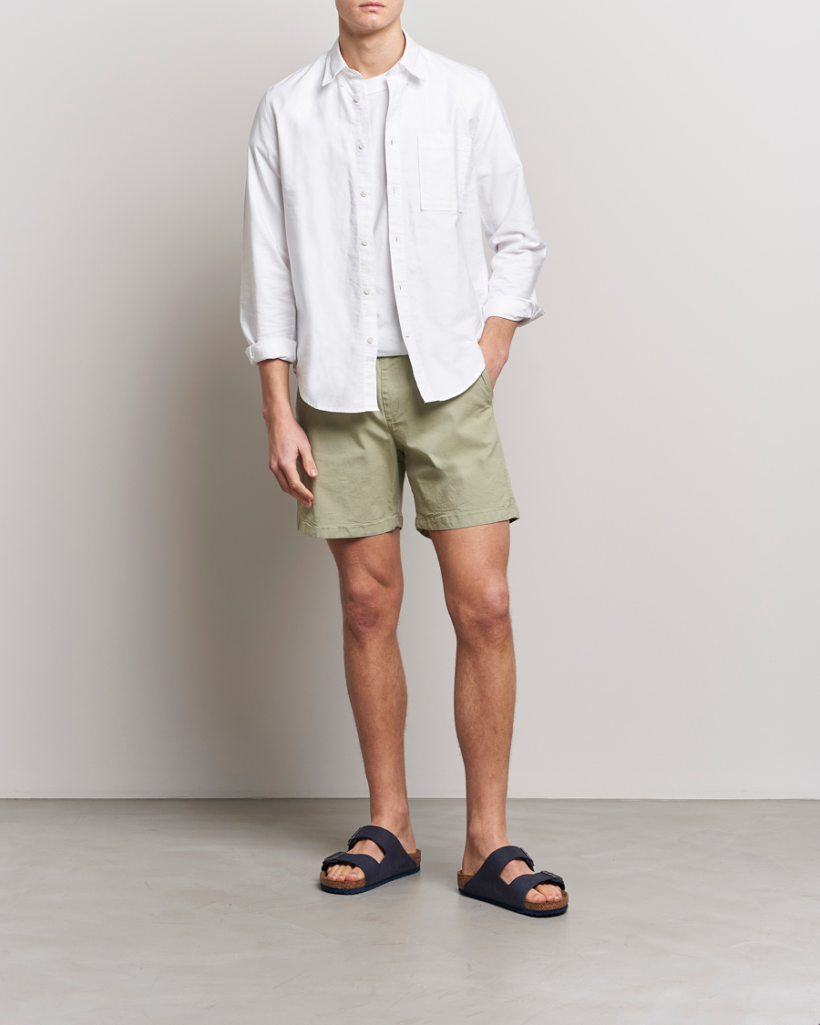 Hombres | Pantalones cortos | NN07 | Gregor Tencel Drawstring Shorts Pale Green