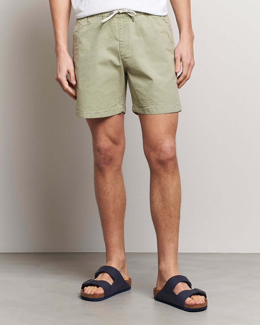 Hombres | Pantalones cortos | NN07 | Gregor Tencel Drawstring Shorts Pale Green
