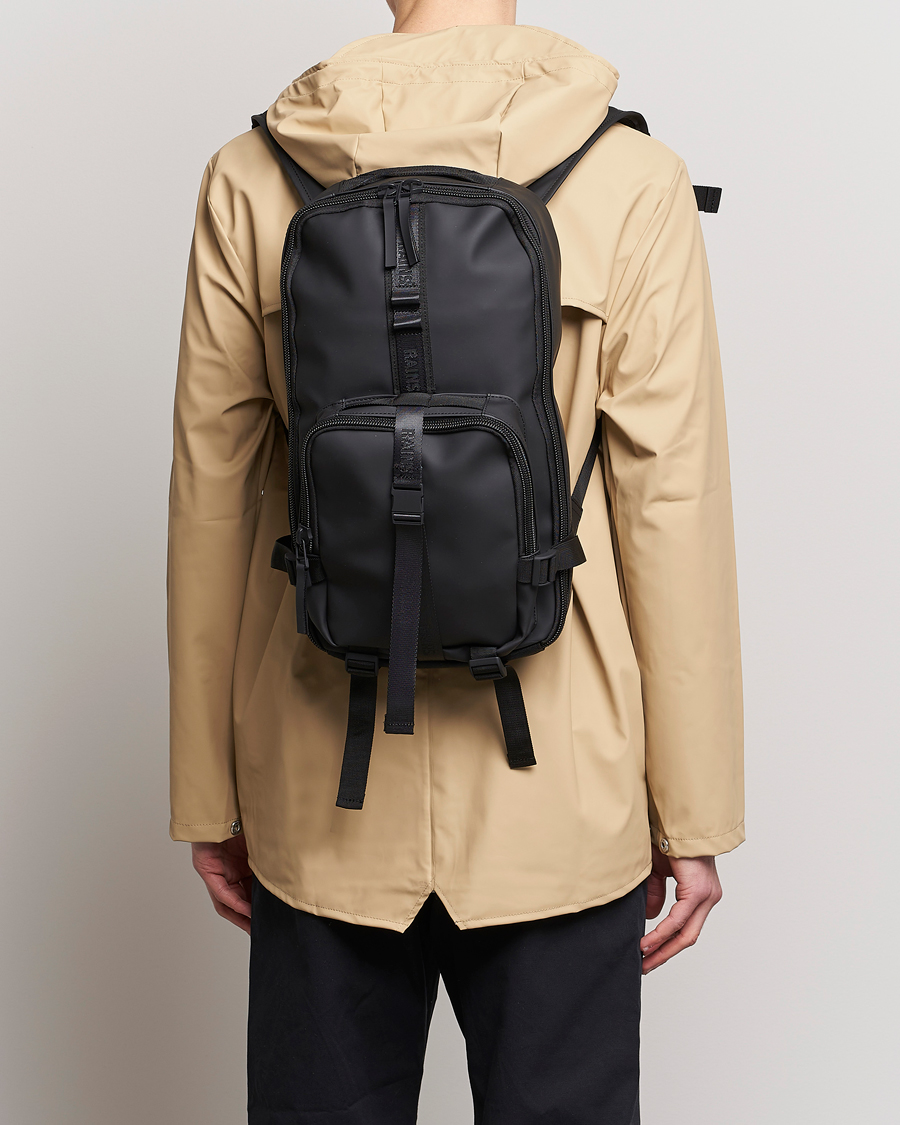 Hombres | RAINS Trail Rucksack Black | RAINS | Trail Rucksack Black