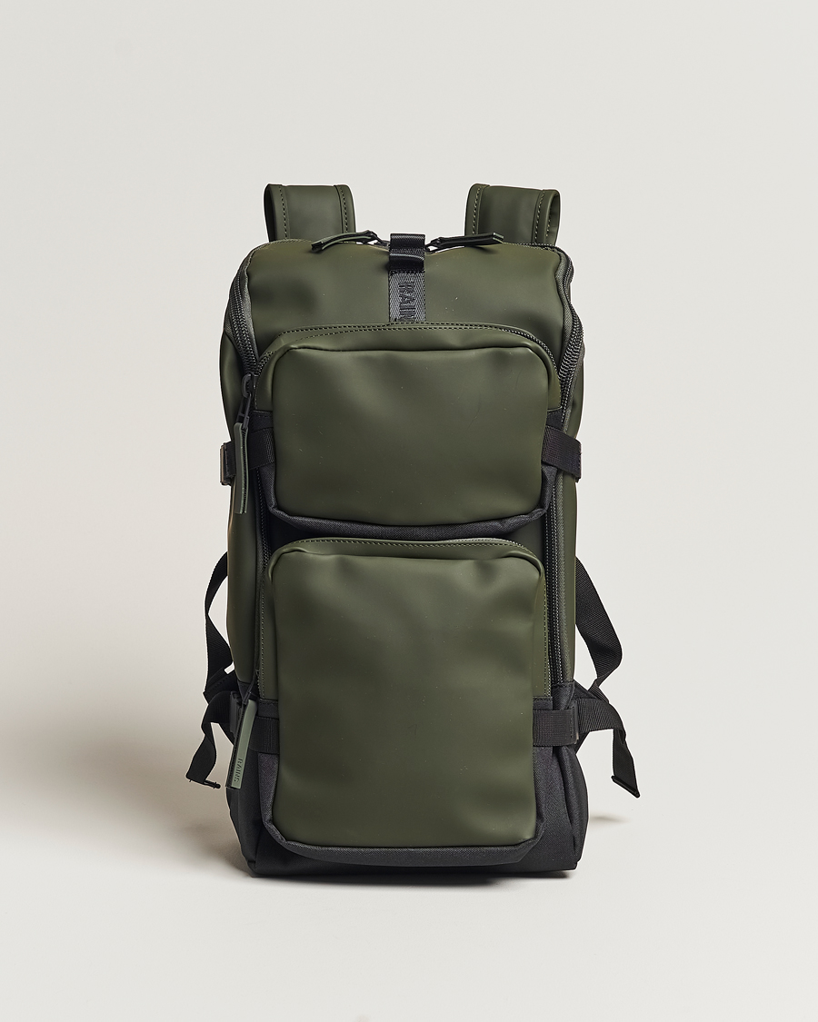 Hombres | RAINS Trail Cargo Backpack Green | RAINS | Trail Cargo Backpack Green