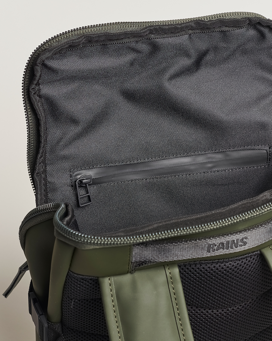 Hombres | RAINS Trail Cargo Backpack Green | RAINS | Trail Cargo Backpack Green