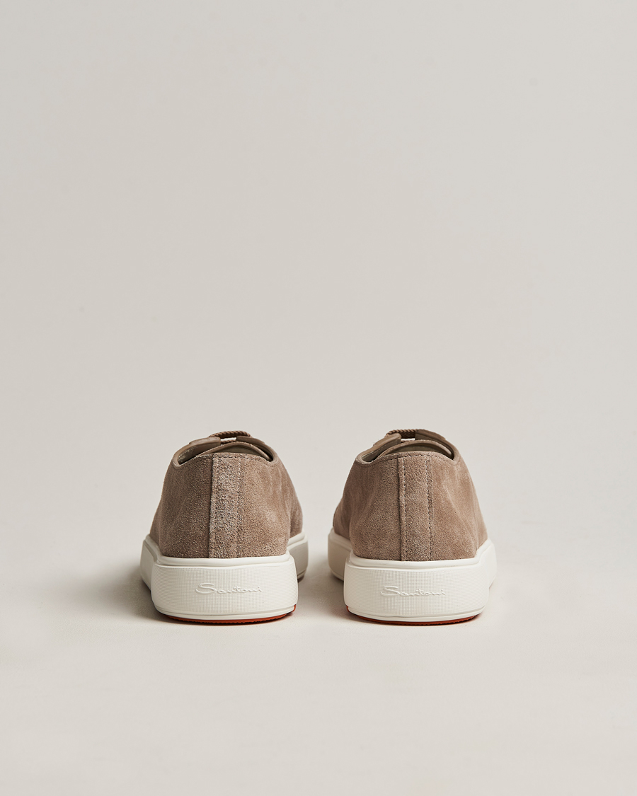Hombres | Santoni Plain Sneaker Beige Suede | Santoni | Plain Sneaker Beige Suede