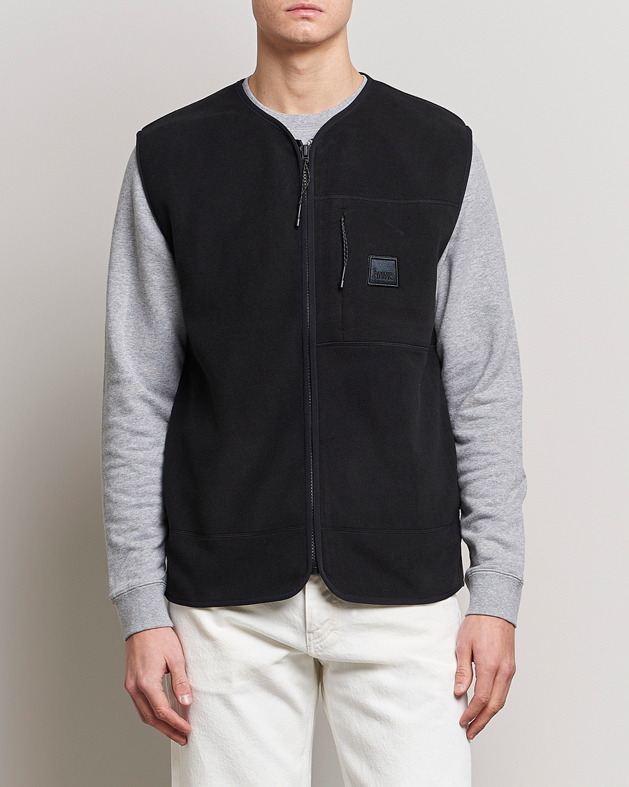 Hombres | Jerséis y prendas de punto | RAINS | Fleece Vest Black