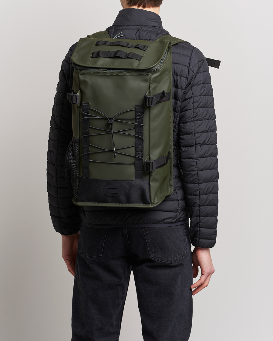 Hombres | RAINS Trail Mountaineer Backpack Green | RAINS | Trail Mountaineer Backpack Green