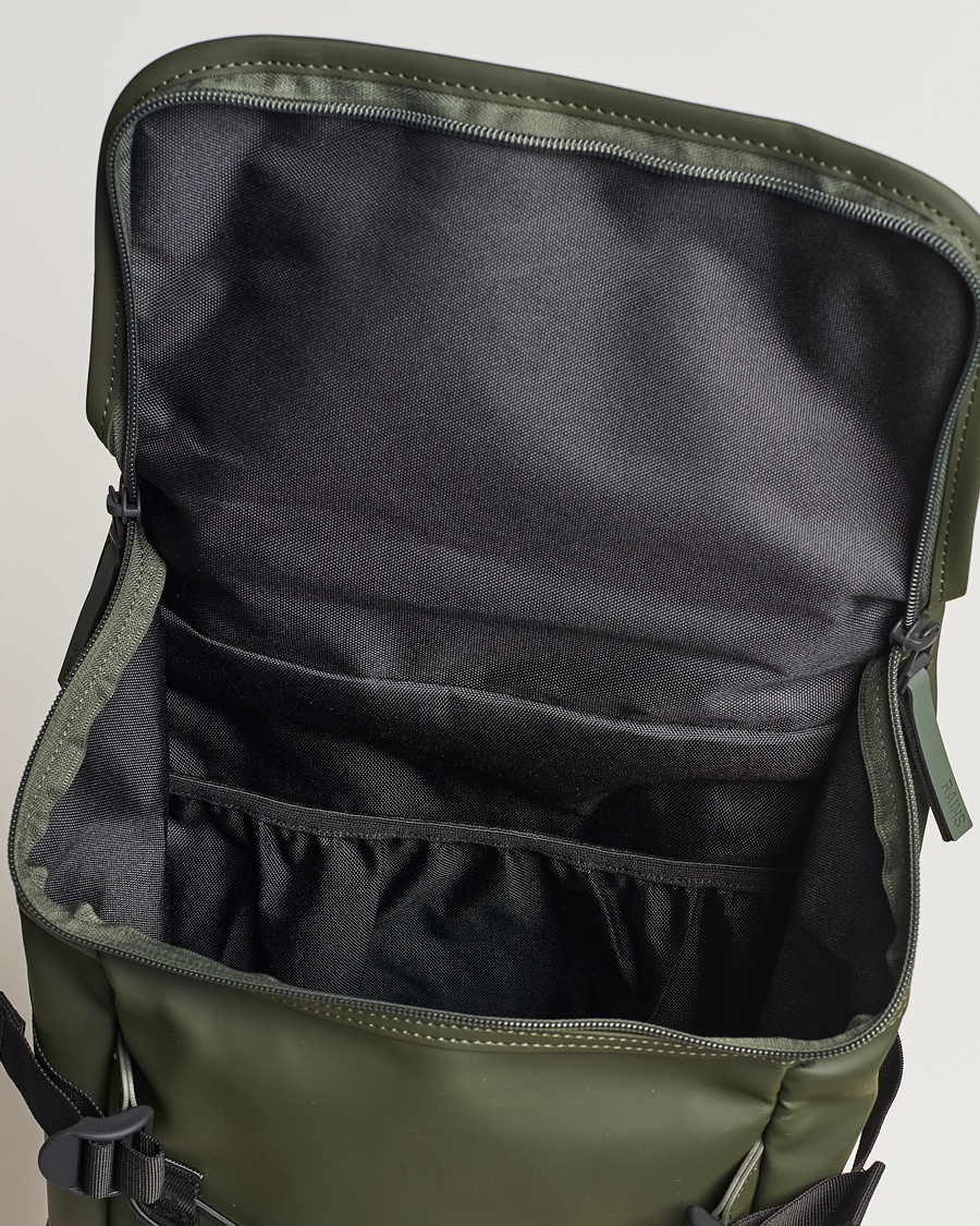 Hombres | RAINS Trail Mountaineer Backpack Green | RAINS | Trail Mountaineer Backpack Green