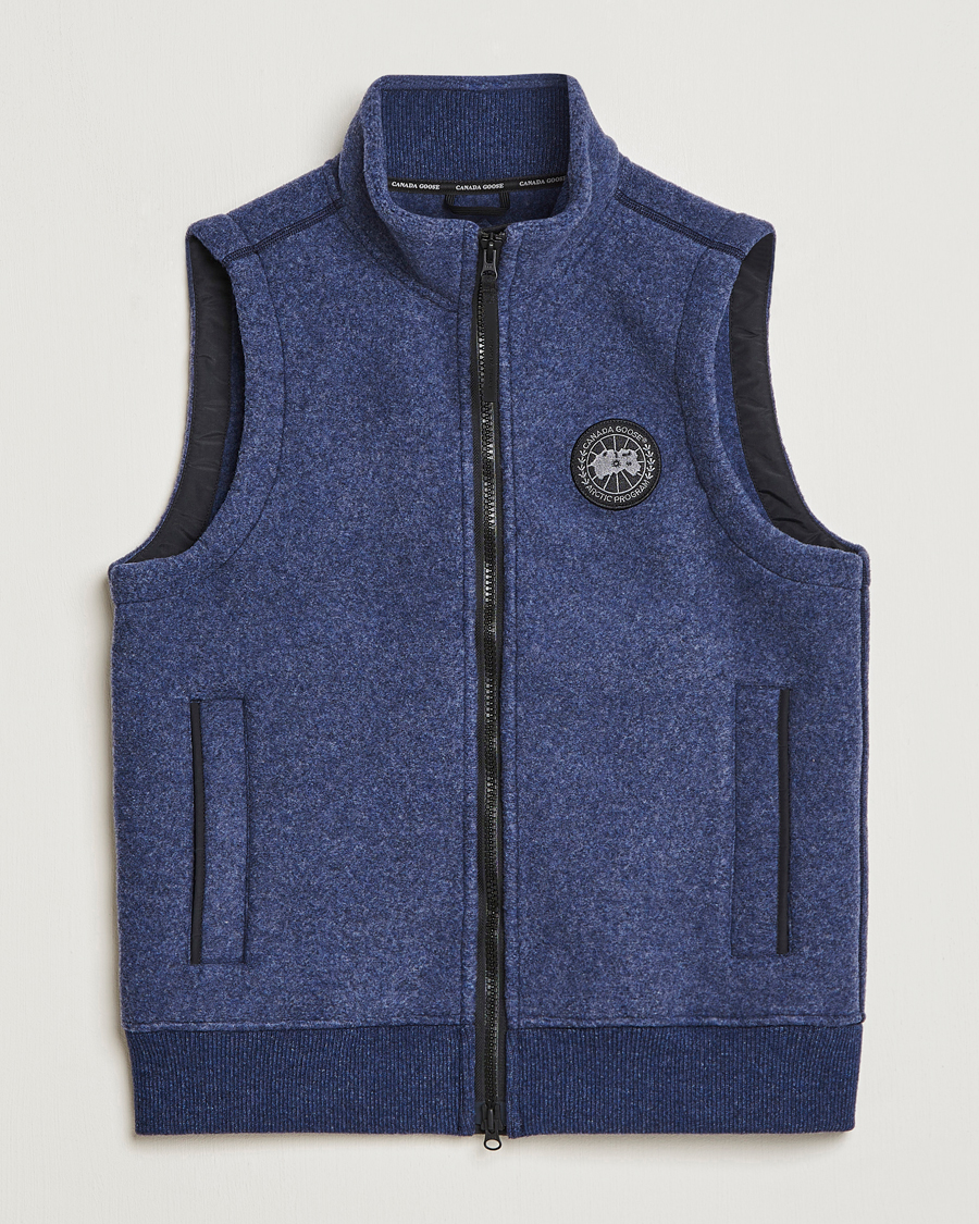Hombres | Chalecos | Canada Goose | Mersey Fleece Vest Atlantic Navy
