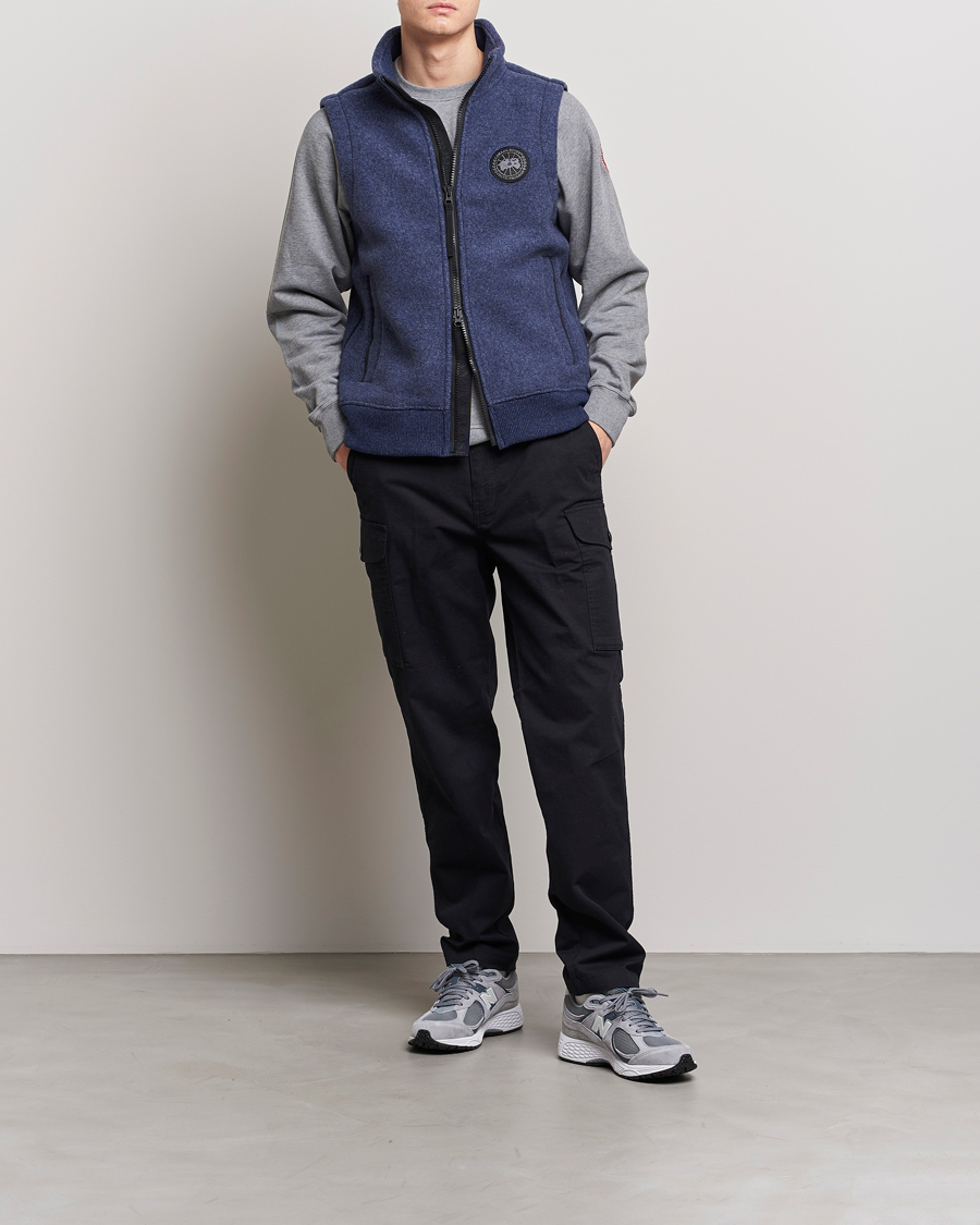 Hombres | Chalecos | Canada Goose | Mersey Fleece Vest Atlantic Navy