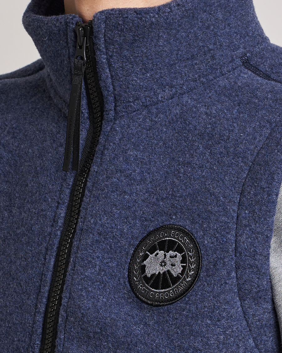 Hombres | Chalecos | Canada Goose | Mersey Fleece Vest Atlantic Navy