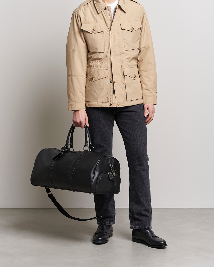 Hombres |  | Polo Ralph Lauren | Leather Duffle Bag Black