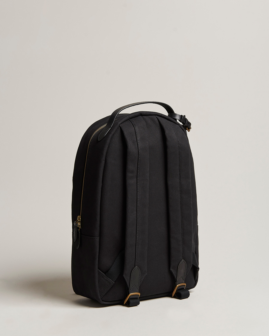 Hombres | Polo Ralph Lauren Canvas/Leather Backpack Black | Polo Ralph Lauren | Canvas/Leather Backpack Black