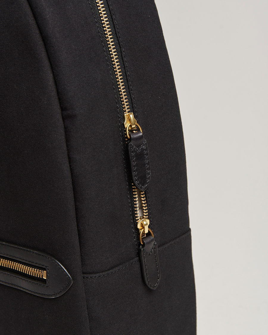 Hombres | Polo Ralph Lauren Canvas/Leather Backpack Black | Polo Ralph Lauren | Canvas/Leather Backpack Black