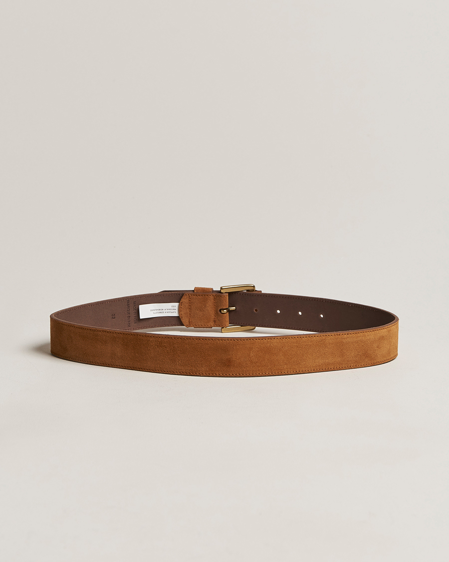 Hombres | Polo Ralph Lauren Suede Belt Tan | Polo Ralph Lauren | Suede Belt Tan