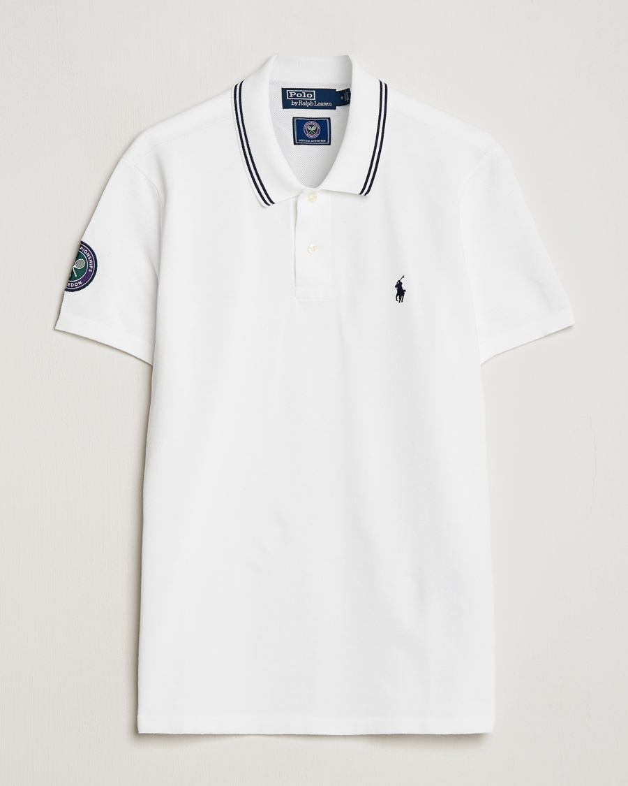 Hombres | Polos | Polo Ralph Lauren | Custom Slim Fit Wimbledon Polo Ceramic White