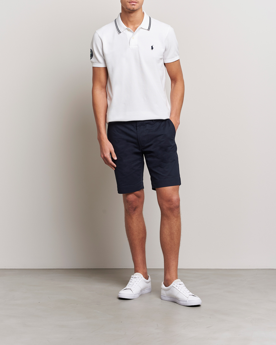 Hombres | Polos | Polo Ralph Lauren | Custom Slim Fit Wimbledon Polo Ceramic White