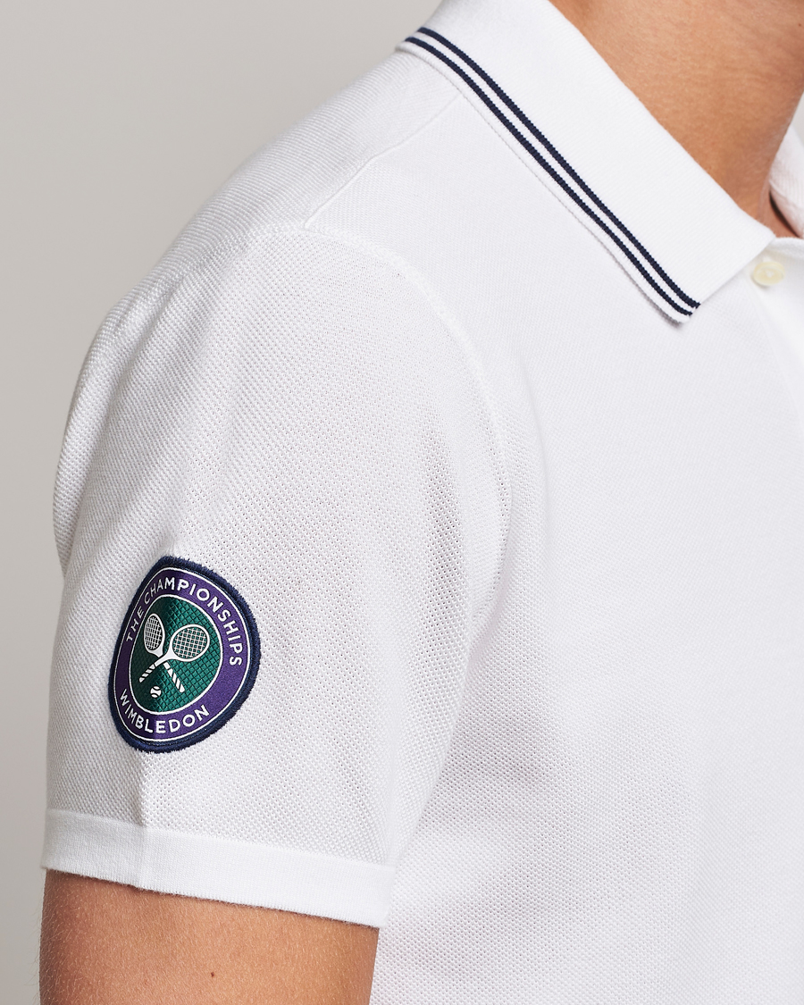 Hombres | Polos | Polo Ralph Lauren | Custom Slim Fit Wimbledon Polo Ceramic White