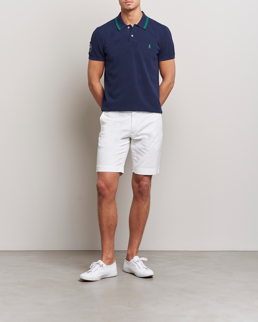 Hombres | Polos | Polo Ralph Lauren | Custom Slim Fit Wimbledon Polo Refined Navy