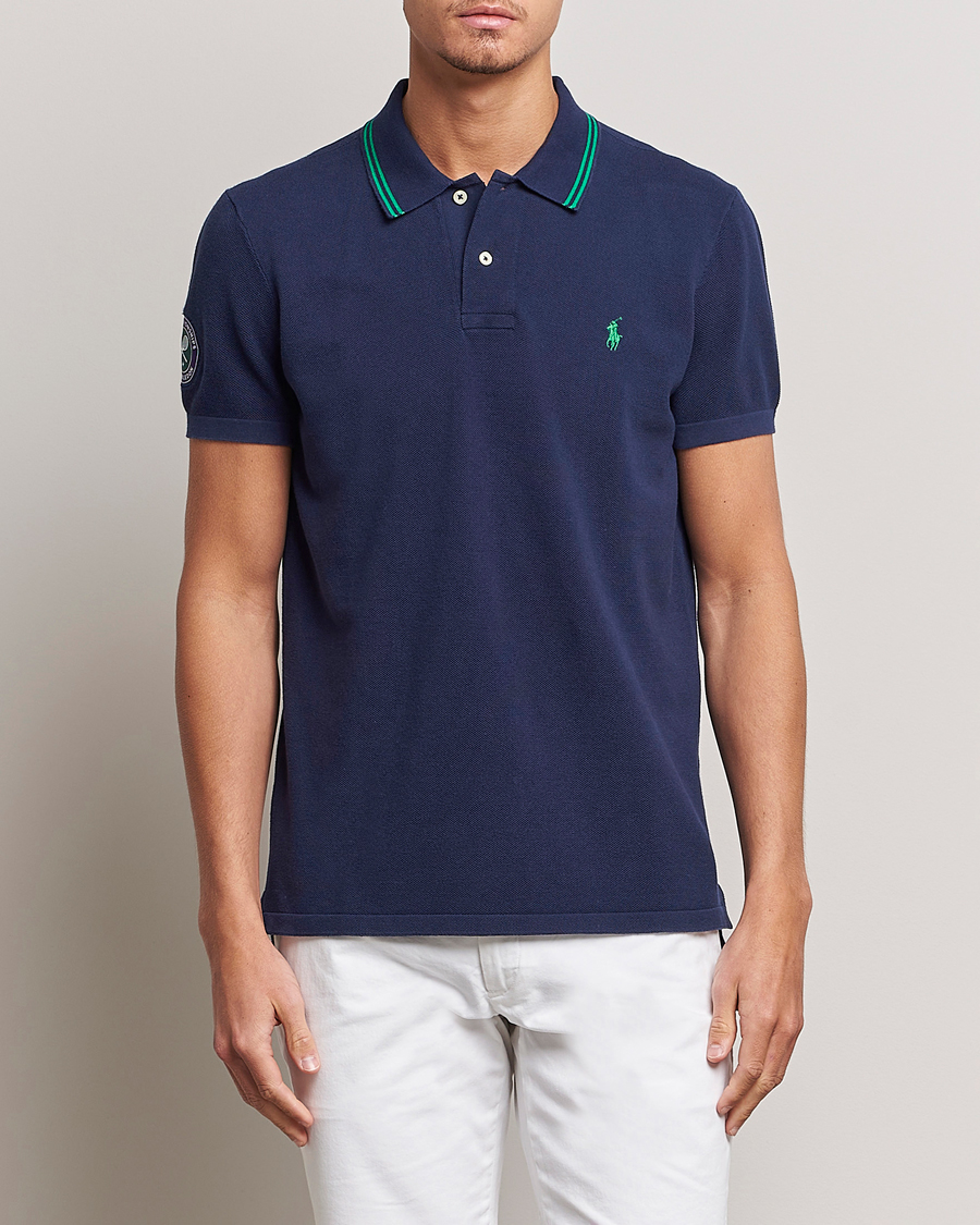 Hombres | Polos | Polo Ralph Lauren | Custom Slim Fit Wimbledon Polo Refined Navy
