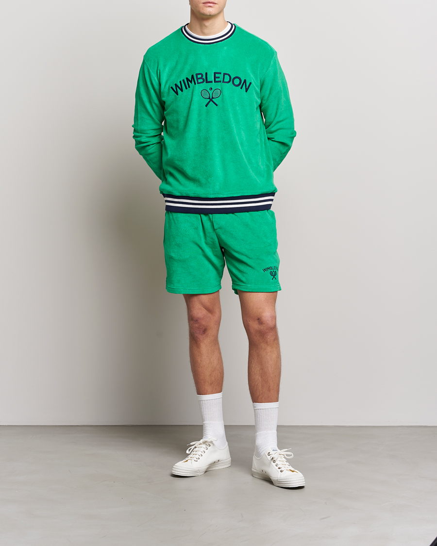 Hombres | Pantalones cortos | Polo Ralph Lauren | Wimbledon Terry Sweatshorts Stem Green