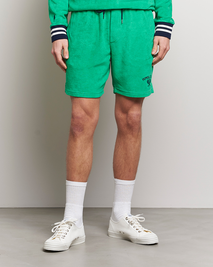 Hombres | Pantalones cortos | Polo Ralph Lauren | Wimbledon Terry Sweatshorts Stem Green